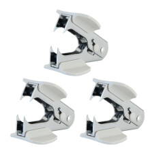 3Pcs Multifunctional Heavy Duty Metal Staple Remover For School Office Supplies White