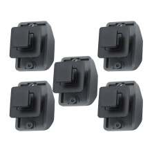 5Pcs Campers Marine Push Button Locks Metal Cabinet Drawer Latches Keyless Lock Matt black