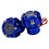 Anti Collision Motorcycle Fork Protector Builtin LED Light Universal Aluminum Al Blue 1