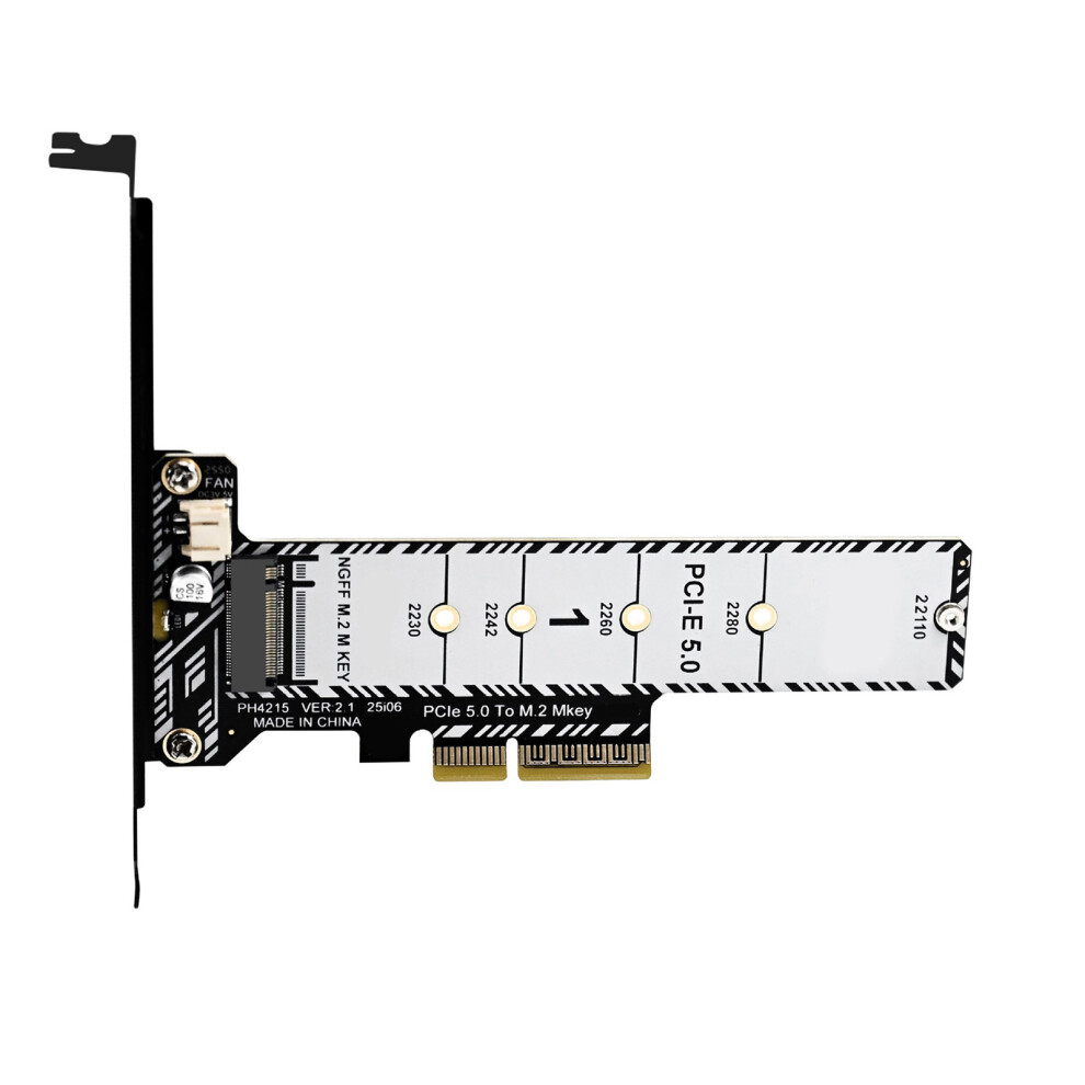 Pcie 5.0 To M.2 Nvme Adapter Card Pcie To M.2 Coverter Expansion Card Full Height Baffle 7695001175913