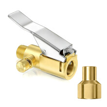 1/2pcs Brass Air Chuck Adapters Quick Connect Feature Air Chuck for Tire Valves 1pc