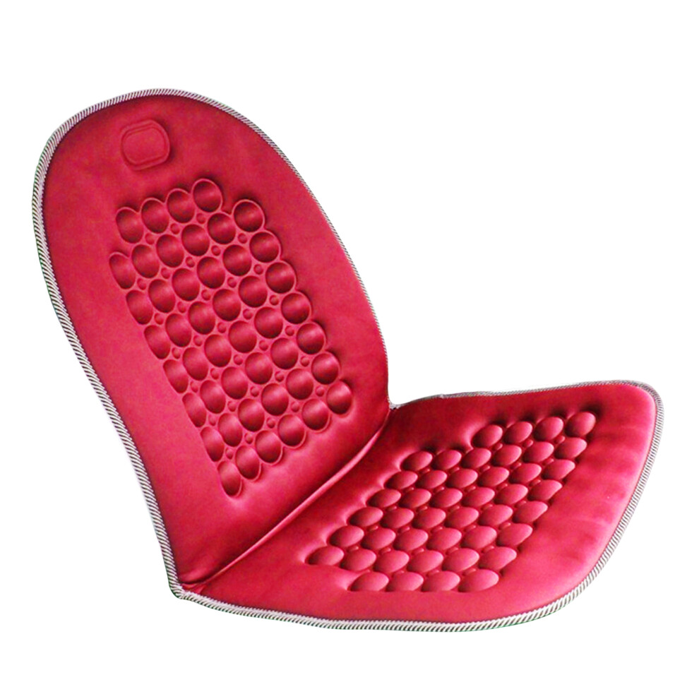 Washable Car Seat Massage Cushion Ergonomic Lumbar Support Car Seat Cushio Red 7754004736955