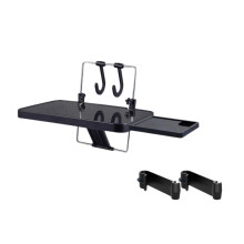 Sturdy ABS Stainless Steel Auto Tray Table Desk with Foldable Design for Upgraded model
