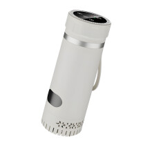 Transportable Drink Chiller ABS Aluminum Substance Rechargeable Car Cup For Travel White