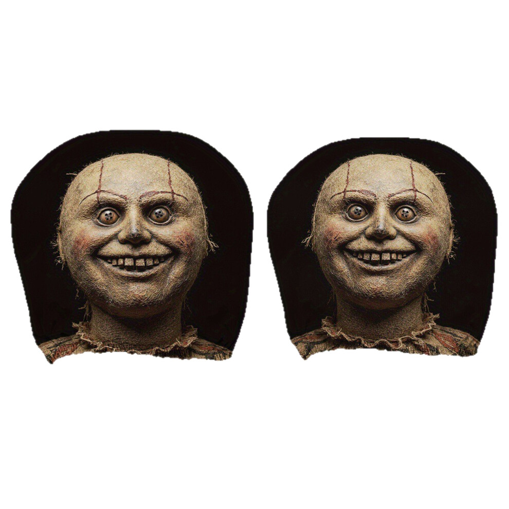 2Pcs Car Headrest Covers Soft Polyester For Most Vehicles Easy Install And Clean 7754004674493