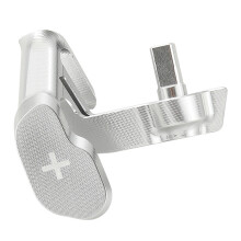 Replacement Throttle Lever Thumb Tap Motorbike Part Accessory Silver