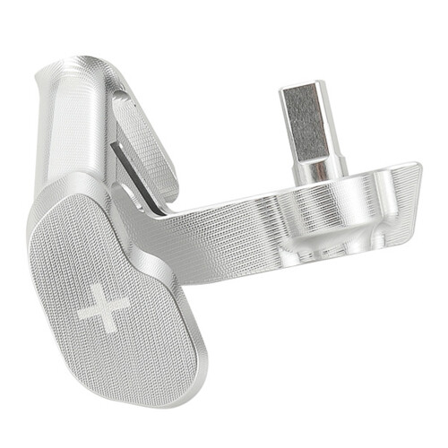 Replacement Throttle Lever Thumb Tap Motorbike Part Accessory Silver