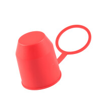 Plastic Tow Bar Ball Hitch Protector Shell Guard Red Yellow Color Lightweight Red