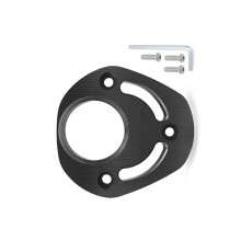Exhaust Port Cover with Enhanced Appearance For XMAX300 Motorcycle Enthusiasts Black