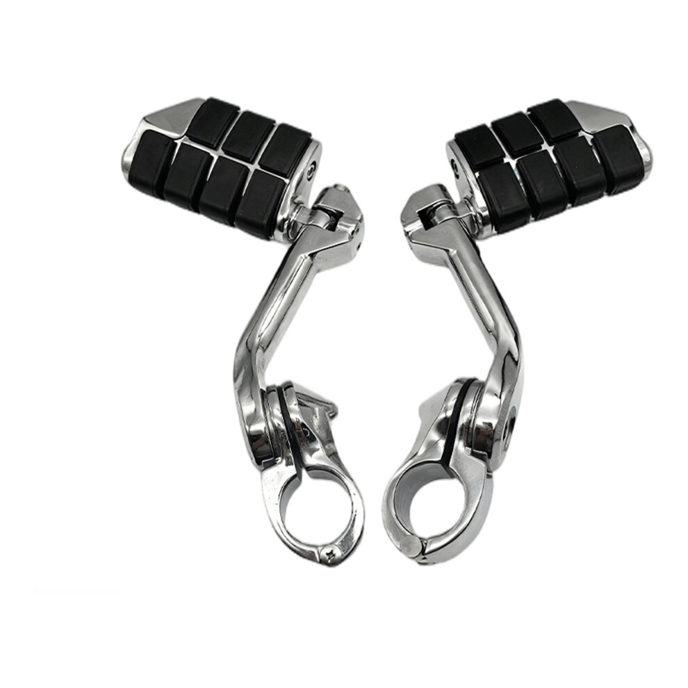 Motorcycle Footrests Reinforced Cast Aluminum Vibration Reduction Electroplated Long B 7754004684706