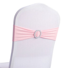 50PCS Elastic Chair Knot Wedding Decoration Buckle Sashes Back Cover Hotel Home Elegant Modern Ribbon Decors,D