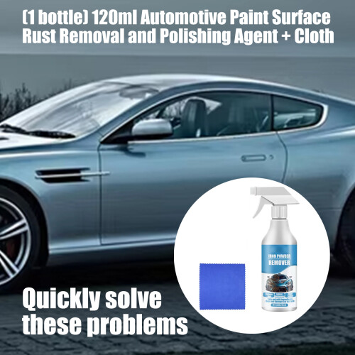 Quick Rust Dissolver Liquid 120ml Capacity for Auto Wheels Tires Exhaust Systems 1