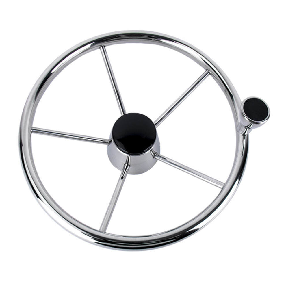 Stainless Steel Marine Steering Wheel For Boats And Yachts With Ergonomic Grip 7754004697034