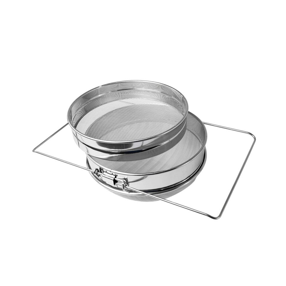Stainless Steel Honey Strainer Double Sieve Honey Fragment Strainer Honey Extraction Equipment For 5 Gallon Bucket Honey 4712295064600