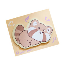 Stick Note Fun Animal Themed Adhesive Wall Decoration Paper Note Pad Raccoon