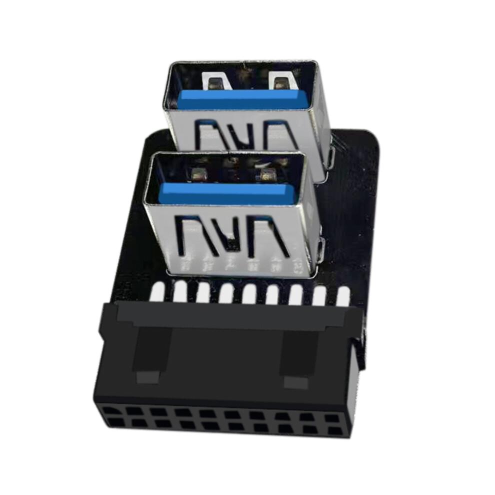 Usb3.0 Double Port 19Pin To Type A 90 Degree Adapter Durability For Motherboard A 7695001206501