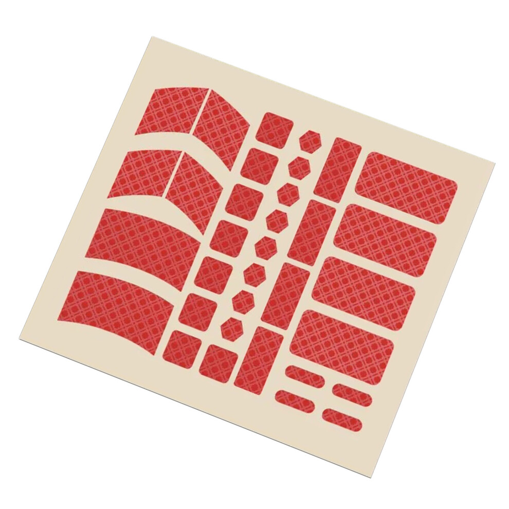 34Pcs Antisweat Antislip Cover Silicone Keyboards Mouse Universal Grip Pad Red 7695001204231