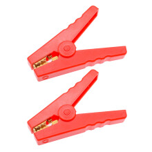 Heavy Duty Alligator Clamps Insulated Clip for Safe Power Transfer Clamps Red Small