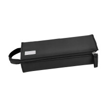 Convenient Wide Mouth Pencil Organizer Case Fit Most Pen And Markers For Study Black
