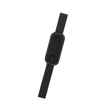 Leather Pen Sleeve With Elastic Band For Secure Storage For Pen Pencils Office Black