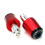 Universal Motorcycle Handlebar End Plugs Strong Aluminum Quick Installation Red 1