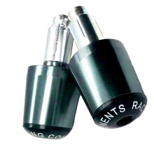 Quick Install Aluminum Motorcycle Grip Plugs Universal Design No Tool Needed Black