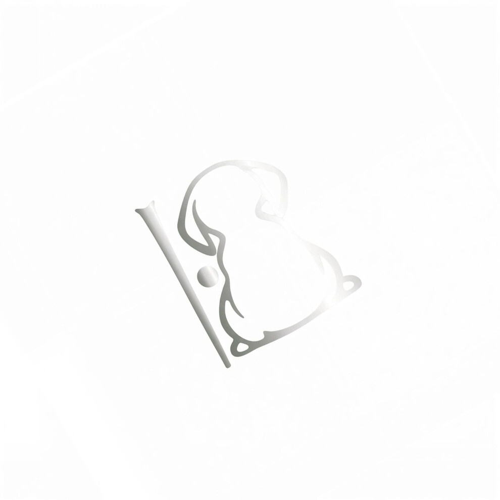 Cartoon Dog Design Rear Wiper Sticker Decal For Car Window Decors Waterproof Pvc Silver 7754004724655