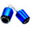 Quick Install Aluminum Motorcycle Grip Plugs Universal Design No Tool Needed Blue 1