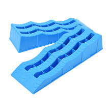 Sturdy ABS Camping Vehicle Leveling Blocks Set For Secure Parking On Uneven Ground Blue