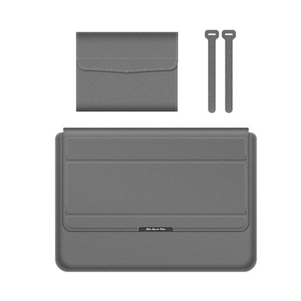 Ventilated Laptop Cover Builts In Stand Holder Heat Dissipation For 13 To 14 Inches Gray 7695001223119