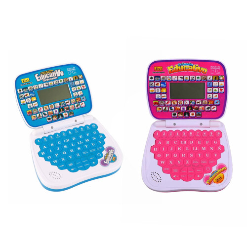 Fun Compact Learning Spanish Machine for Toddlers Safe Material Portable Toy Pink 2