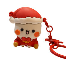 Festive PVC Key Rings with Cute Doll Charm Vehicle Interior Ornament for Holiday type A