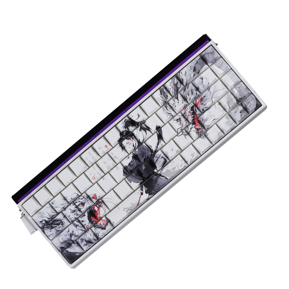 Dragon Theme Side Printed Keycaps Pbt For 60% 68% Mechanical Keyboards 68 Keycaps 7695001253451
