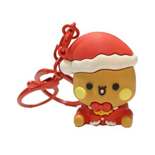 Seasonal Key Holder with Festive Doll Design Car Interior Decoration for Holiday type B