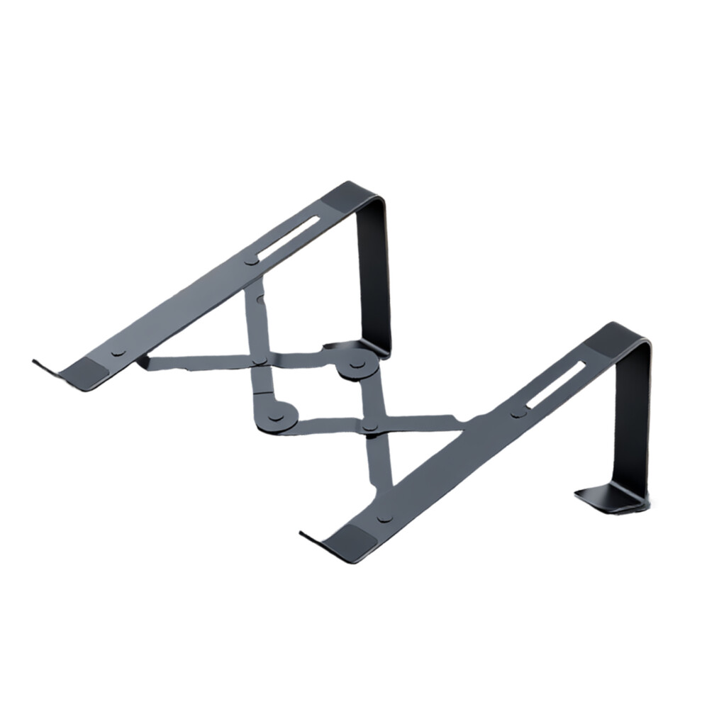 Metal Laptop Risers Stand Nonslip Silicone Pad For Computer Notebook Tablets Black 7695001173018