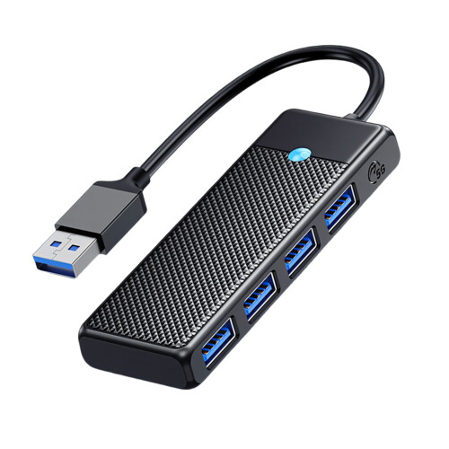 Multiport USB3.0 Hubs Adapters Supports 5Gbps Speed For Computer And Office Use