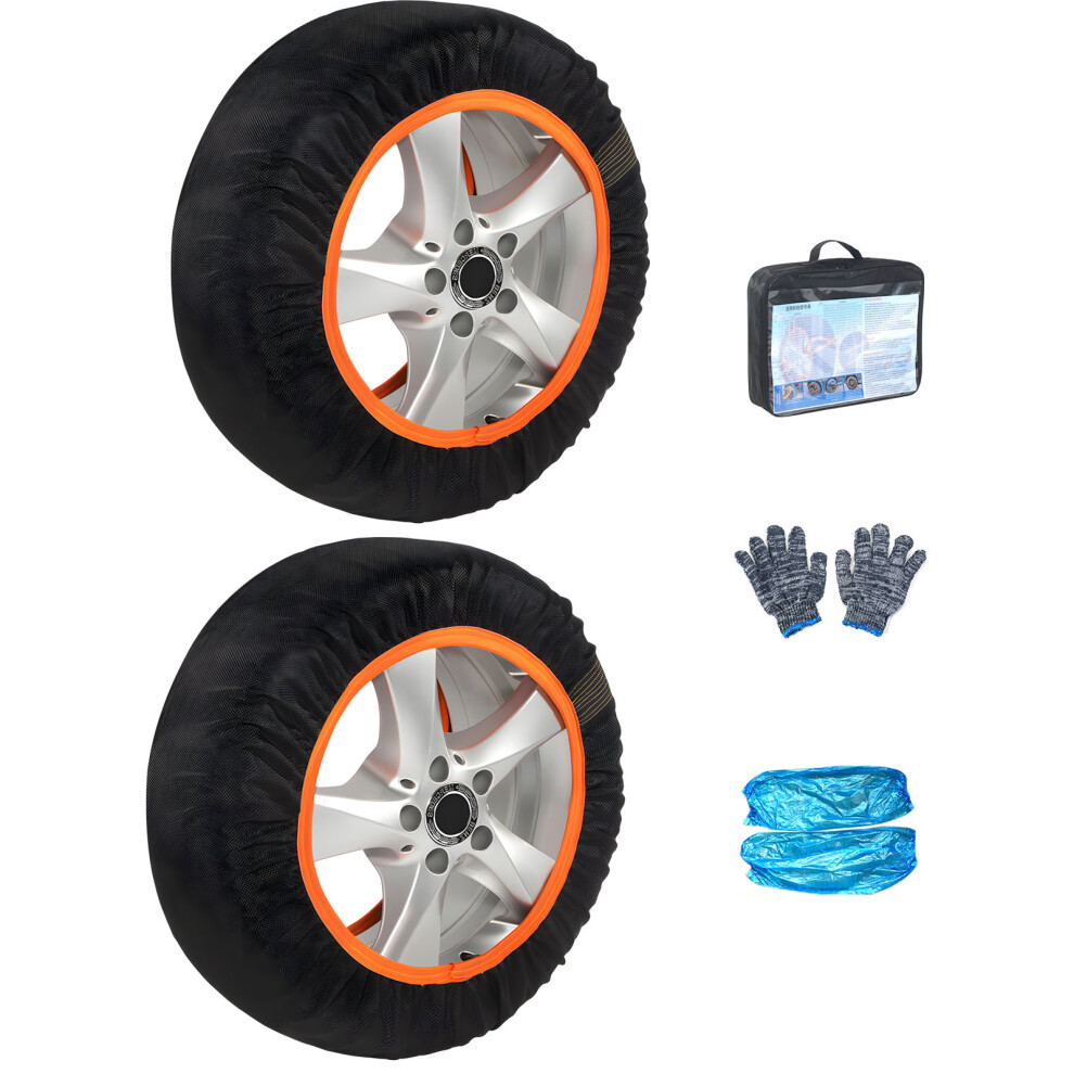 1Pair Car Winter Wheel Snow Socks Emergency Anti-Skid Tire Cover Suv Tire Safety Xxl 7754004732575