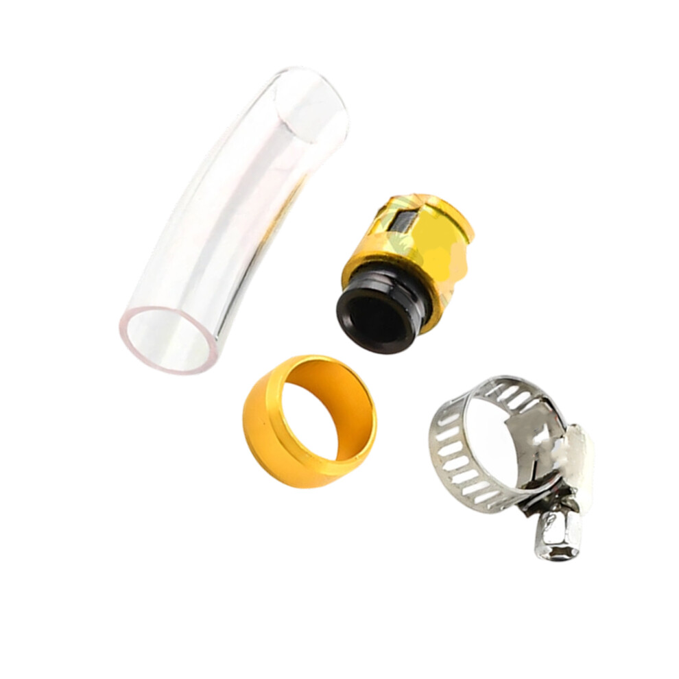 Motorcycle Drain Plug Aluminum Alloy Exhaust Pipe Plug For Motorcycle Owners Gold 7754004691070