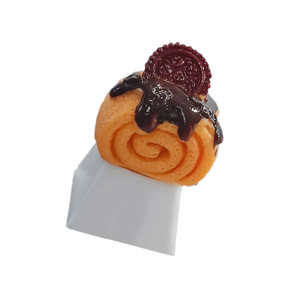 Plastic Resins Dessert Cake Keycap With Delicate Texture For Mechanical Chocolate Roll 7695001250498