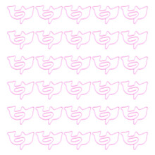 Vibrant Dolphin Design Metal Clips Bulk Set for Document Schoolwork Decoration Pink