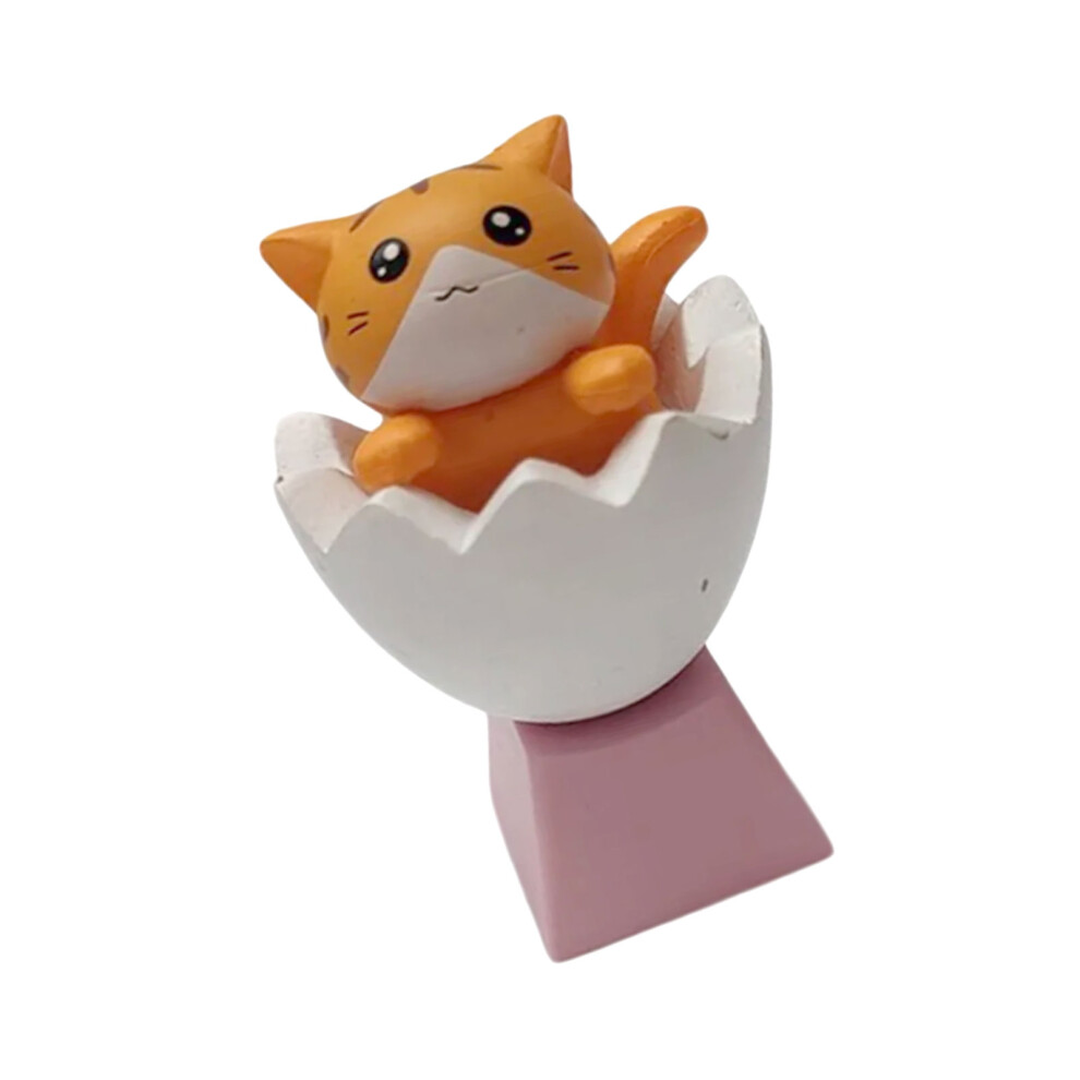 Cartoon Animal Keycap Kitten Esc Key Crossed Stem For Mechanical Keyboards Cat Yellow 7695001250634