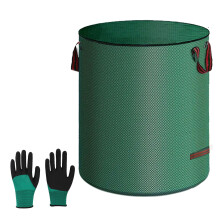 Capacious Needle Collection Sacks Including Secure Closures Ergonomic Pulls for Lawns 272L