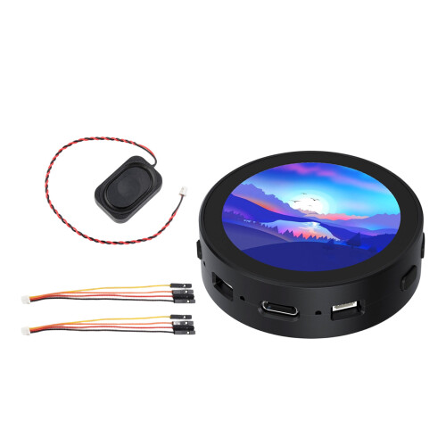 RP2350 1.85inch Round Display Development Board Capacitive Touchable Without speakers