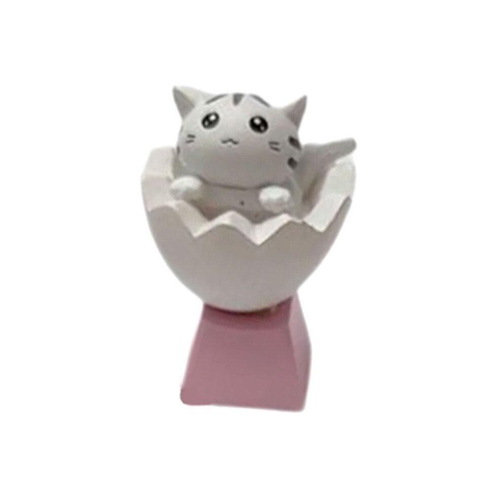 Unique Kitten Keycap Office Gaming Gift Customizable Keyboards Companion Cat White 7695001250627