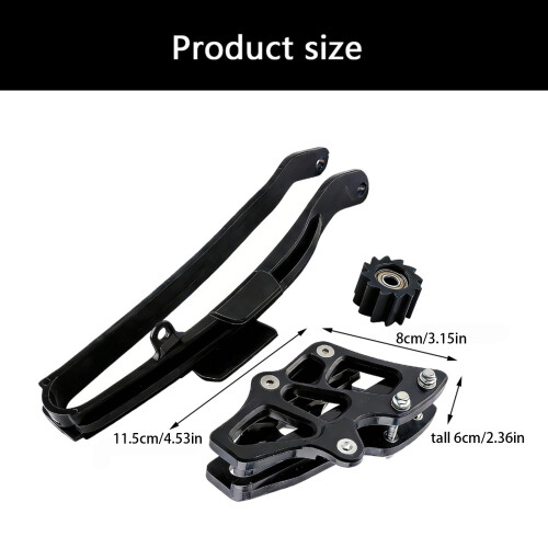 Excellent ABS Motorcycle Chain Guide Kit Fits 250F 450F Models Black 1