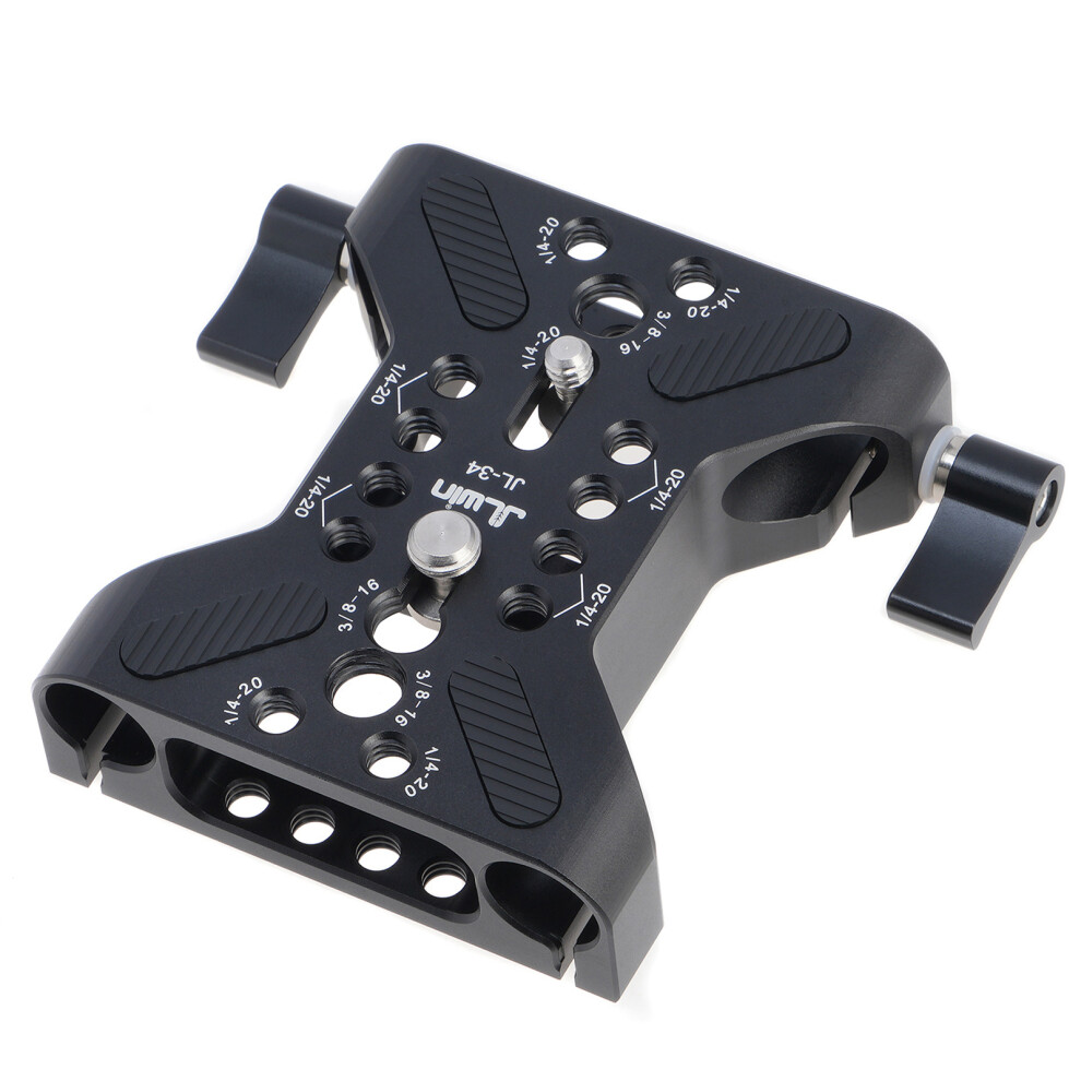 Essential Photography Double Hole 15Mm Tube Clamp Quick Release Plate Separate Base 7695001250320