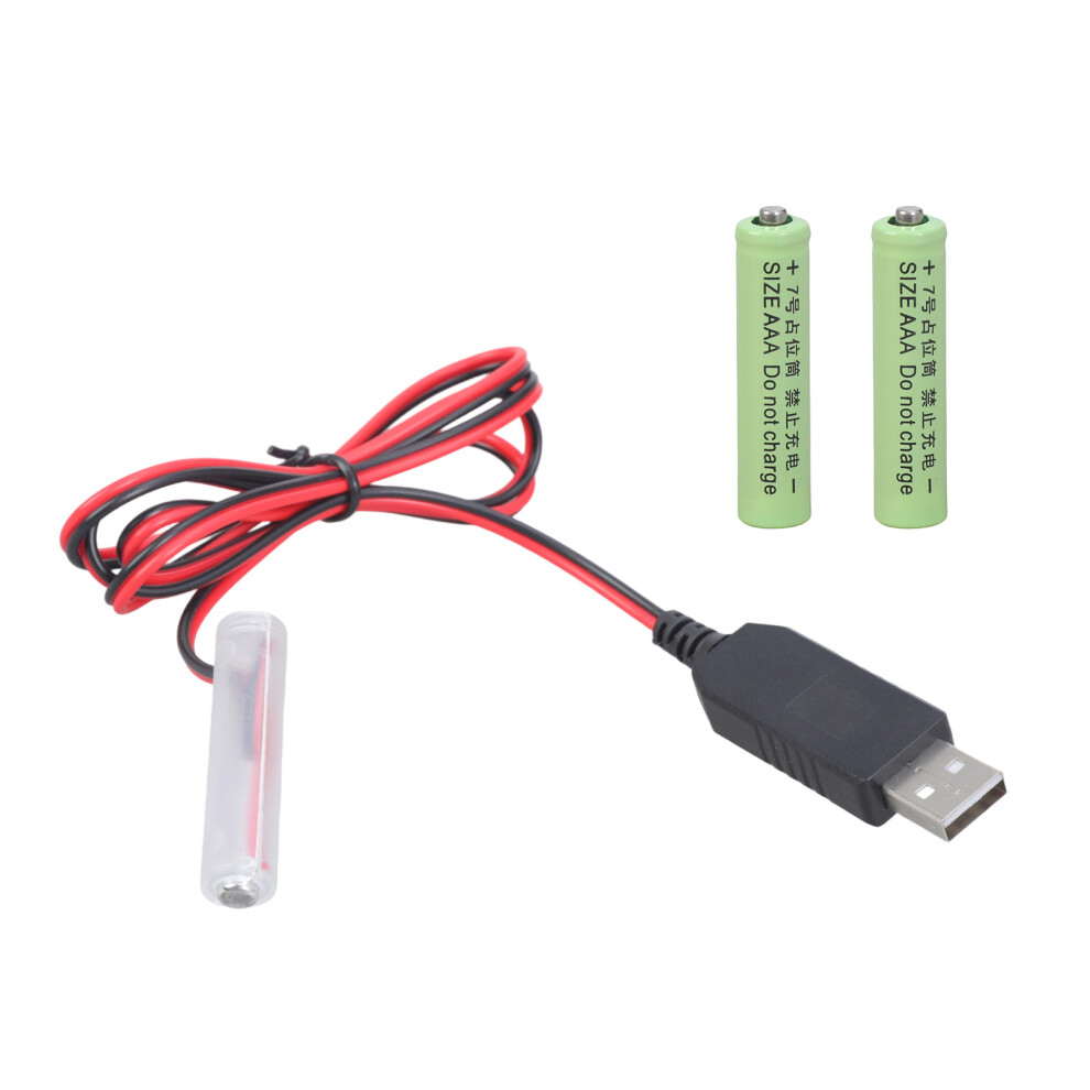 Lr03 3A Battery Elimination Usb 5V 2A To 4.5V Replacement 3Pcs 1.5V Lr03 3A 1 Meter 7695001205528