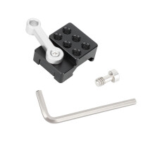 Camera Rail Lock Clamp with 1/4inch Thread for Camera Photography Studio Silver