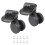 Universal Luggage Replacement Wheels Plastic  Suitcase Replacement Wheels Black 6