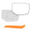 Cold Climate Side Mirror Glass with Backing Plate No Heating Energy Efficient right 1